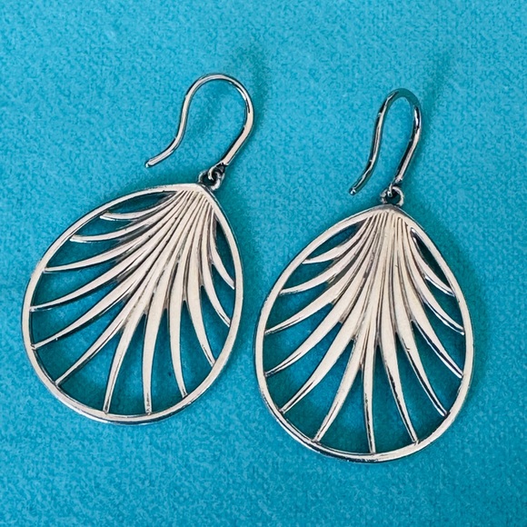 Tiffany & Co. Villa Palm Leaf Hook Earrings Silver 925 Picasso